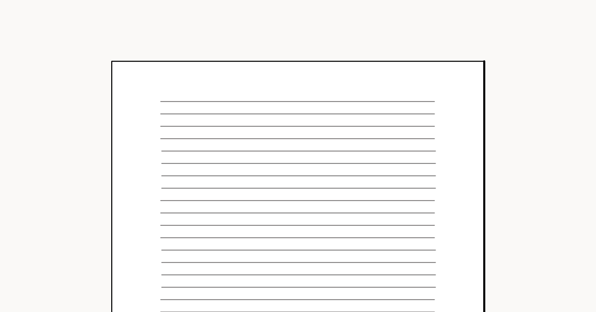 Liniertes Papier A4 – Kostenloses PDF zum Ausdrucken