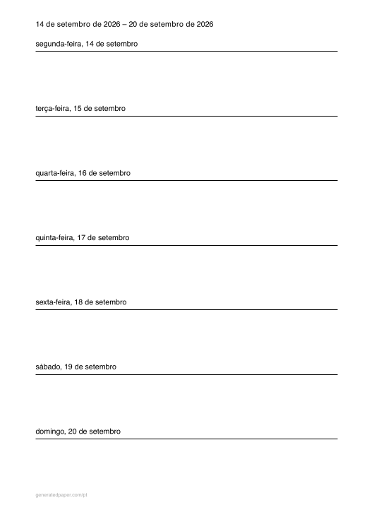 Planejador Semanal para Imprimir PDF — pré-visualização do PDF para imprimir
