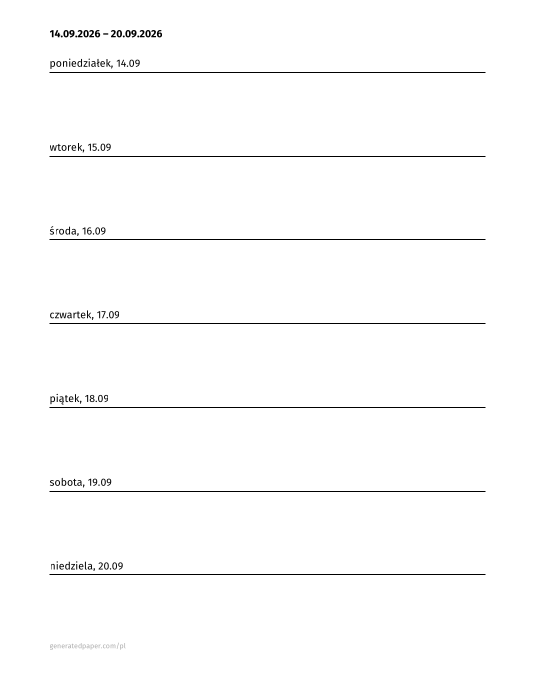Darmowy Tygodniowy Planer – Letter — podgląd pliku PDF do druku