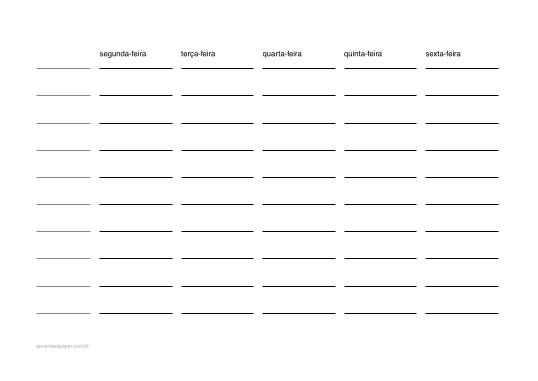 Horário escolar — pré-visualização do PDF para imprimir