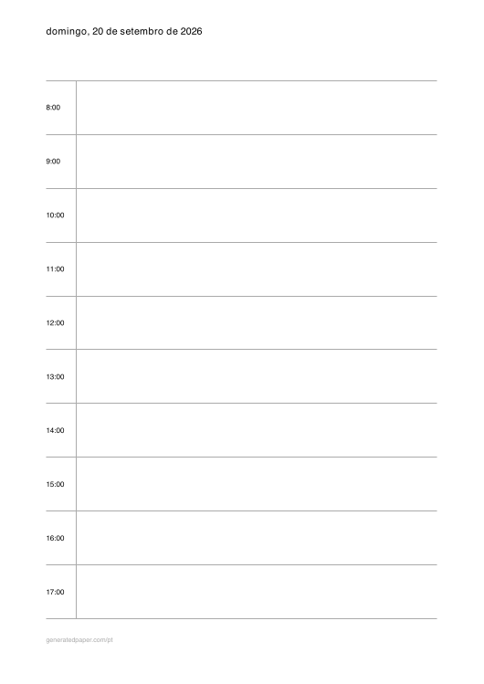 Planejador Dia de Trabalho – A4 — pré-visualização do PDF para imprimir