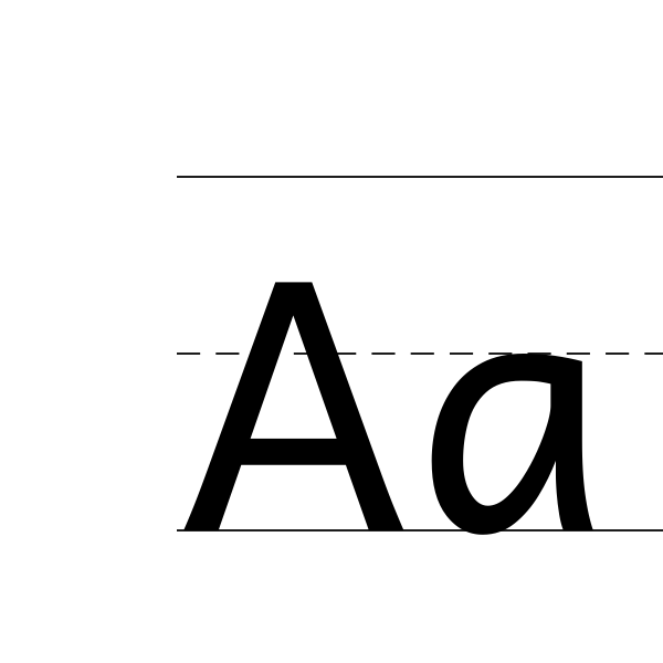 Alfabe çalışma sayfası — yazdırılabilir PDF önizlemesi