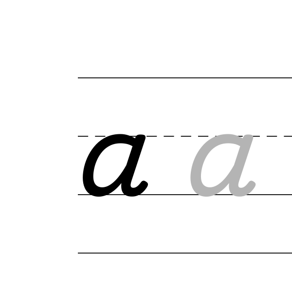 Fichas de caligrafía — vista previa del PDF para imprimir