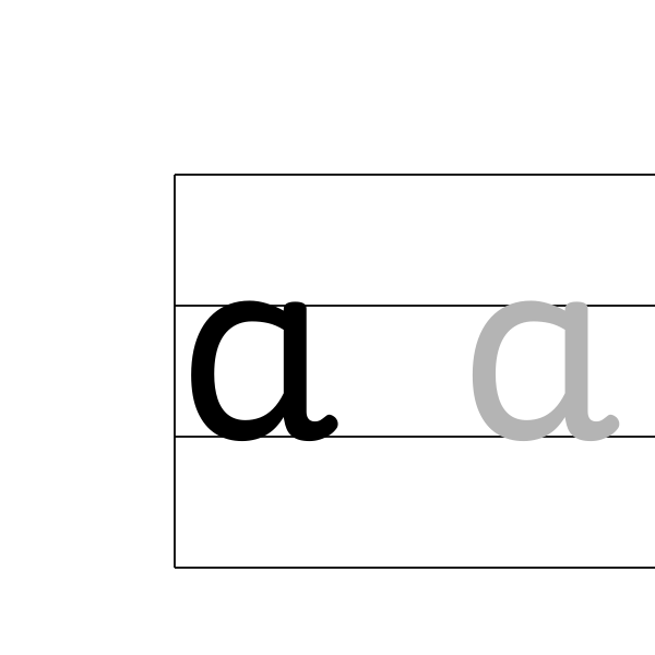 Grundschrift üben — Vorschau der PDF-Vorlage zum Ausdrucken