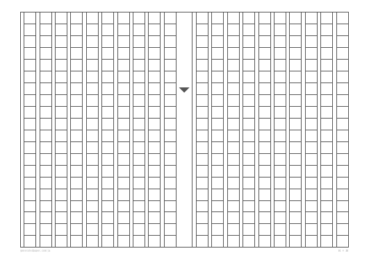 400字詰め原稿用紙（B4） — 印刷用PDFのプレビュー