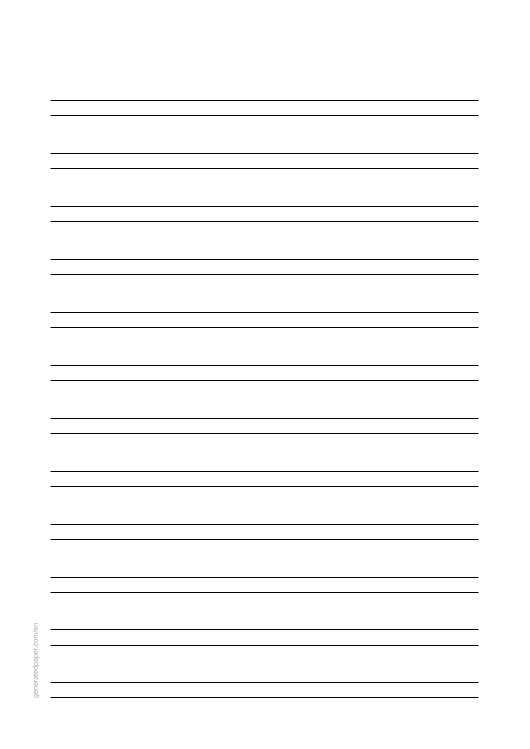 Handwriting Paper (Baseline & Guide Line) — printable PDF preview